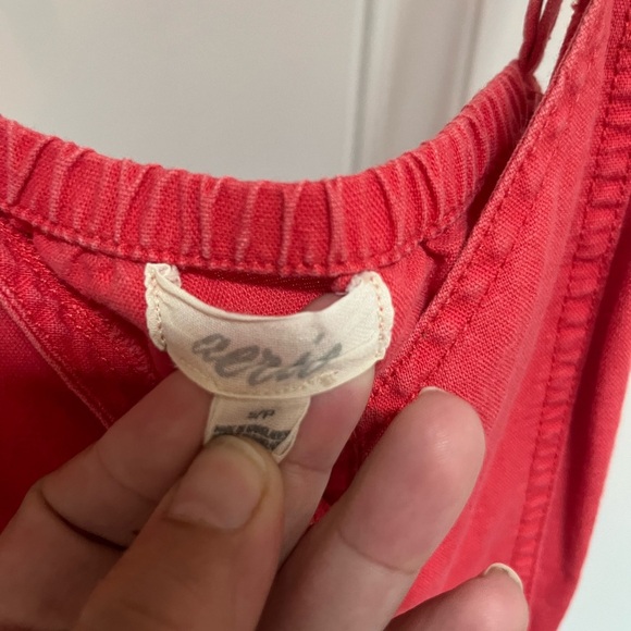 Aerie tiered coral dress size small - Picture 3 of 4